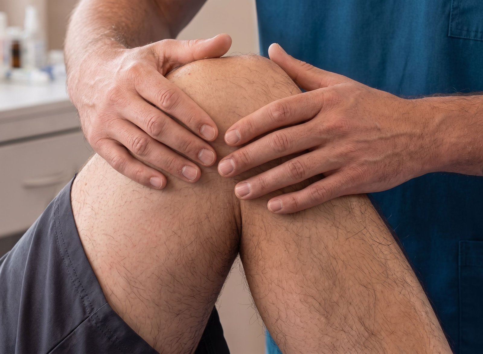 Seduta di fisioterapia e riabilitazione